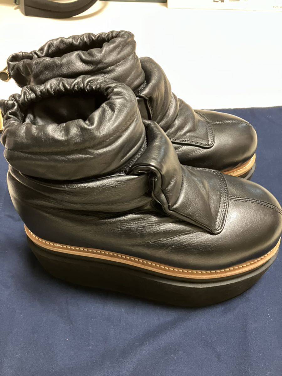 sacai / サカイ 22AW Leather Puffy Short Boots レザー パフィー