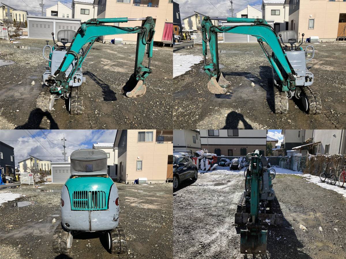 【長野発★輸出等!!★可変脚!!】KOBELCO / コベルコ 型式:SK007-3 油圧ショベル バックホー ユンボ 定格出力８hp/2450rpm 格安★売切_画像6