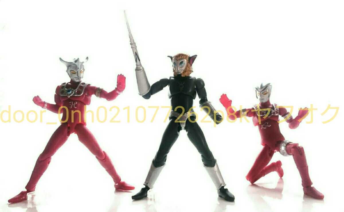 SHODO ULTRAMAN ACTION FIGURE 円谷プロ ウルトラマン レオ&アストラ&マグマ星人 ミニアクションフィギュア 対決セット 3.75インチ_画像8