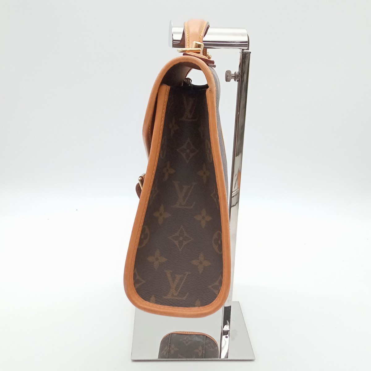 杉本1月No 78 バッグ LOUIS VUITTON ルイヴィトン モノグラムライン ショルダーバッグ レザー ブラウン系 ブランド_画像2