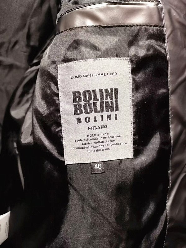 最高級10万※EU製ダウンジャケット★イタリア・ミラノ発*BOLINI*ブラックライン※designer・超防寒・ダウンジャケット ・46/M・銀_画像4