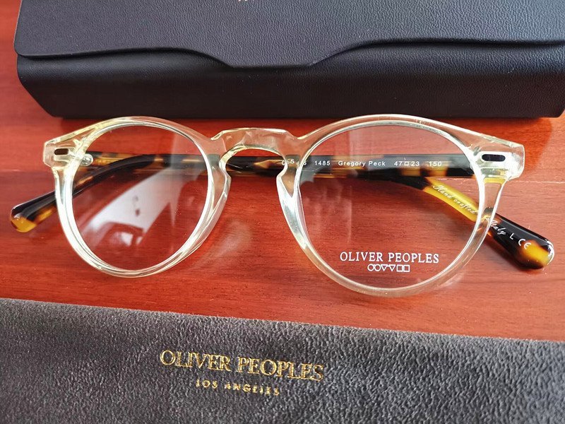 伝説のモデル*イタリア製★「OLIVER PEOPLES/オリバーピープルズ」・GREGORY PECK -OV5186 ボストン・メガネフレーム /鼈甲/クリア眼鏡_画像4