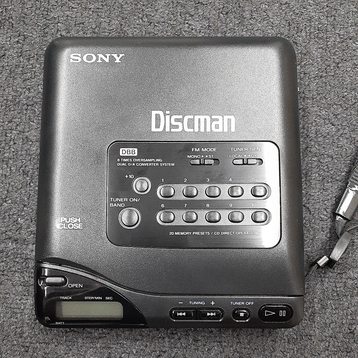 SONY ソニー Discman ディスクマン D-T66 コンパクトCDプレーヤー ジャンク品 箱説明書付き　zejま_画像2