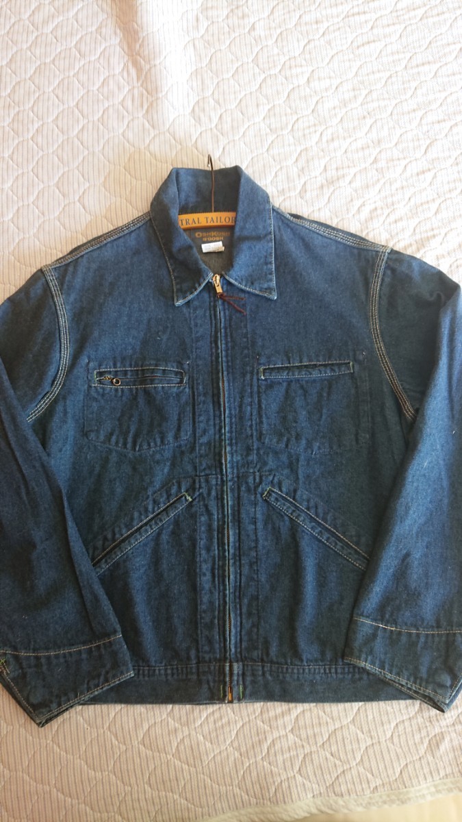 70s 80s oshkosh vintage デニムジャケット 古着 usa製 ユニオンチケット 40R ideal オッシュコッシュ ビンテージ カバーオール b gosh_画像8