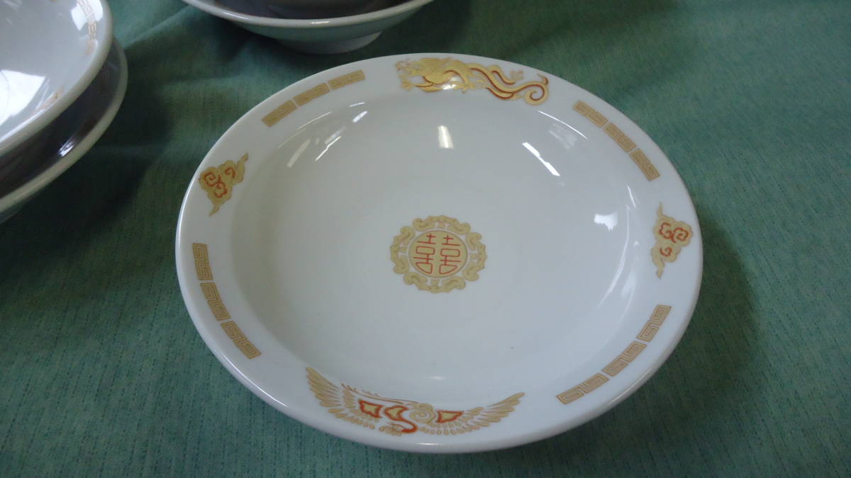 (中古品）陶器 浅型中華多用途丼 １０枚セット 一括販売の画像3