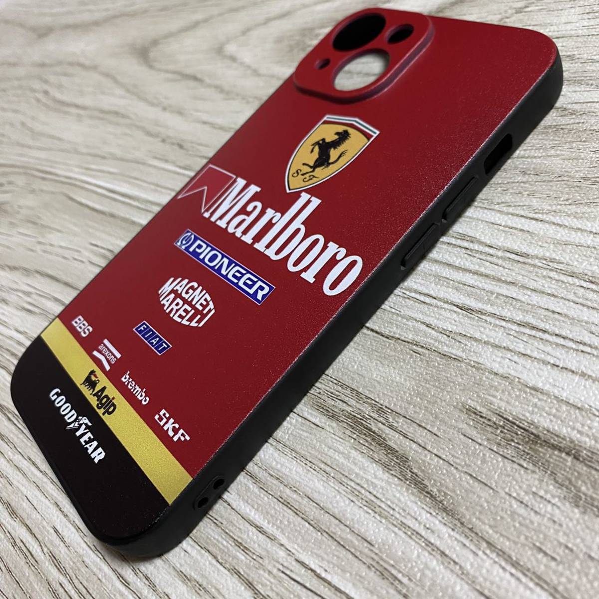 マールボロ フェラーリ iPhone 15 ケース F1 Ferrari マルボロ プロスト アレジ シューマッハ スマホ_画像2