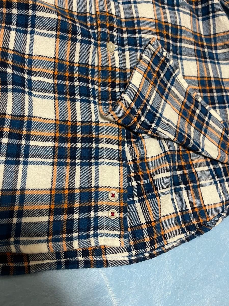 アーノルドパーマー　ボタンダウンコットンチェックネルシャツ　メンズ2（M相当）