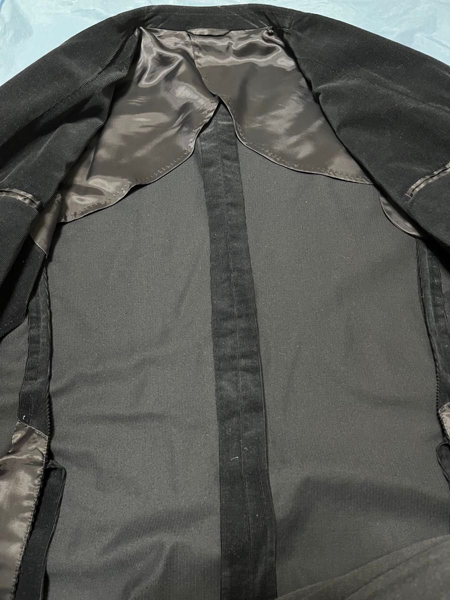 インターナショナルギャラリービームス　コーデュロイテーラードジャケット　黒　メンズ50（L相当）