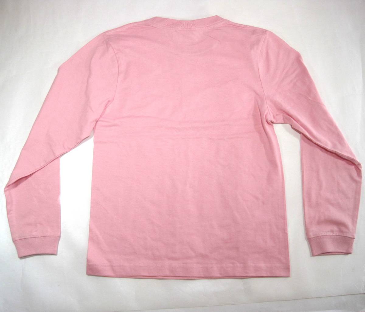 新品 LIFE MAX 6.2オンス ヘビーウェイト ロングスリーブTシャツ Sサイズ ピンク 丸首 長袖 パステルカラー シャツの画像4