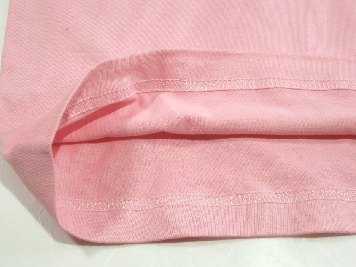 新品 LIFE MAX 6.2オンス ヘビーウェイト ロングスリーブTシャツ Sサイズ ピンク 丸首 長袖 パステルカラー シャツの画像3