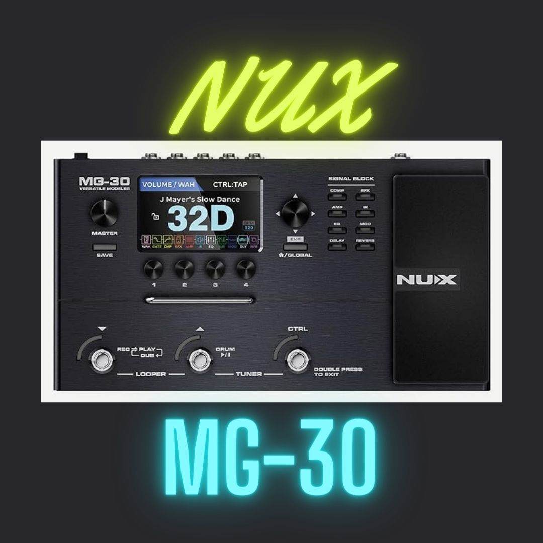 NUX/MG-30 Versatile Modeler ニューエックス マルチエフェクター MG30 黒 ※スピーカー・アンプシミュレーター,エレキギター #SexySounds_画像1