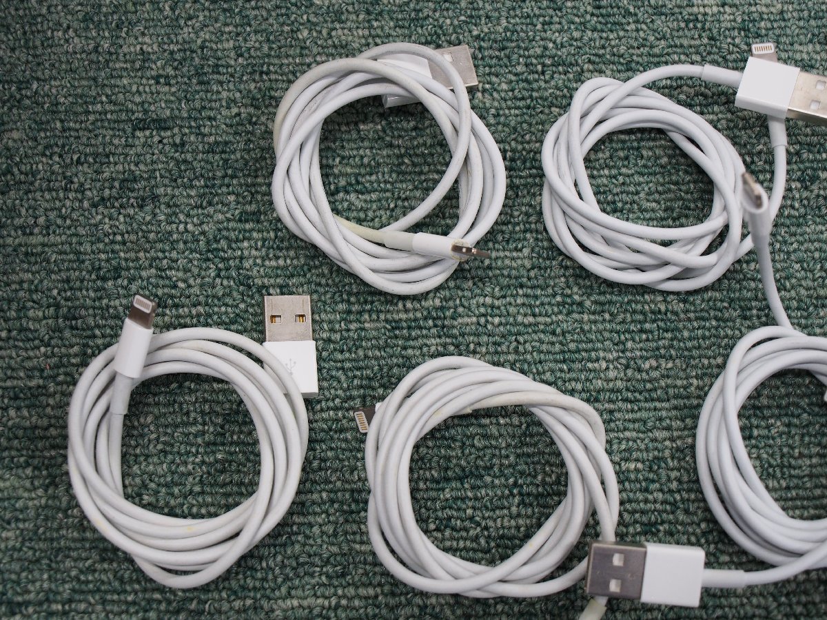 Apple Lightning to USB 充電ケーブル 通電確認 現状品 純正 10セット B50235_画像2