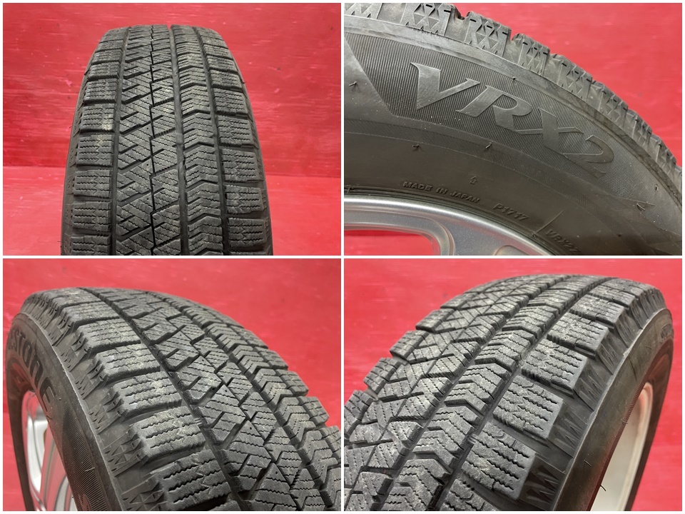 タイヤホイール4本 195/65R15 15×6.0J 53 114.3-5H ブリヂストン VRX2 TOPRUN ステップワゴン ノア ヴォクシー 等_画像5