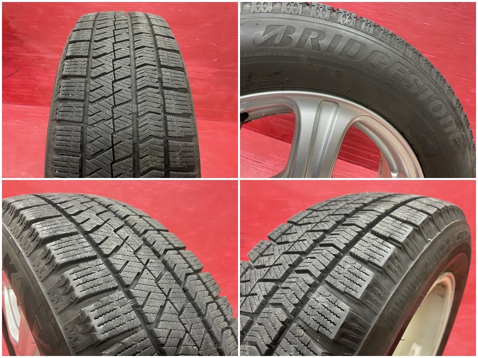 タイヤホイール4本 195/65R15 15×6.0J 53 114.3-5H ブリヂストン VRX2 TOPRUN ステップワゴン ノア ヴォクシー 等_画像3