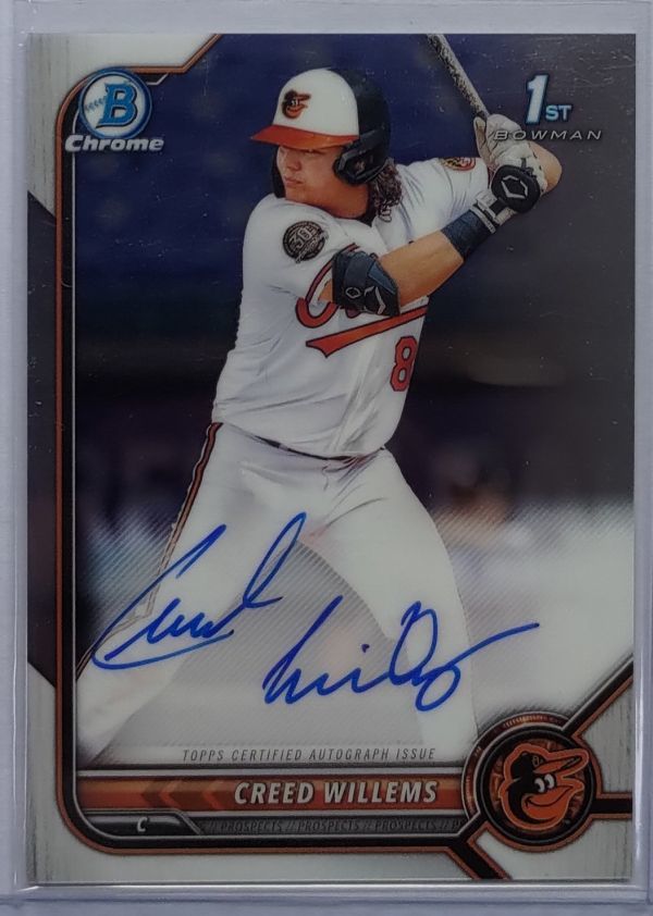 Creed Willems 2022 Bowman Chrome Auto 直筆サイン_画像1