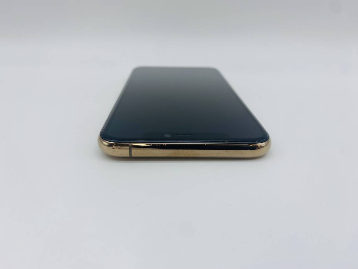 iPhone 11 Pro 64GB ゴールド/シムフリー/純正新品バッテリー100％/極薄ケースブルーライトカット保護フィルムおまけ多数 11p-035_画像5