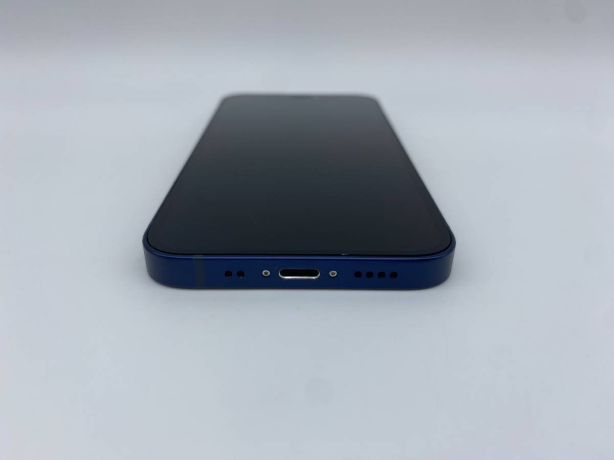 iPhone 12 mini 256GB ブルー/ストア版シムフリー/新品バッテリー100%/極薄ケース＆保護フィルムプレゼント　12mn-048_画像6