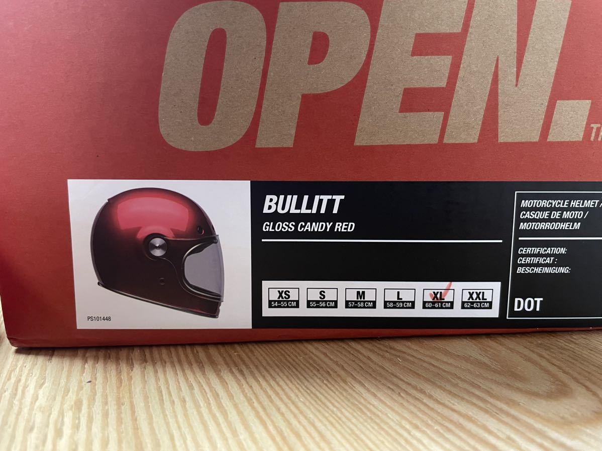 BELL BULLITT GLOSS CANDY RED XL 新品 ベルブリット キャンディレッドの画像5