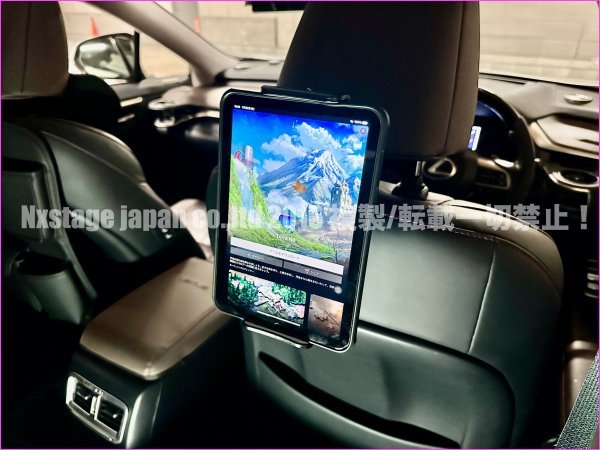 メルセデスBENZ ベンツ AMG◇全車にオススメ！★★後席タブレットホルダー(黒_ABS製)簡単装着★GLC w213 w212 w221 G w463 E B C S (A不可)_画像10