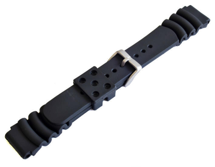 20mm очень толстый Raver наручные часы ремень гибкий длинный уретан резинка водонепроницаемый вентиляция милитари Divers часы spring палка есть 