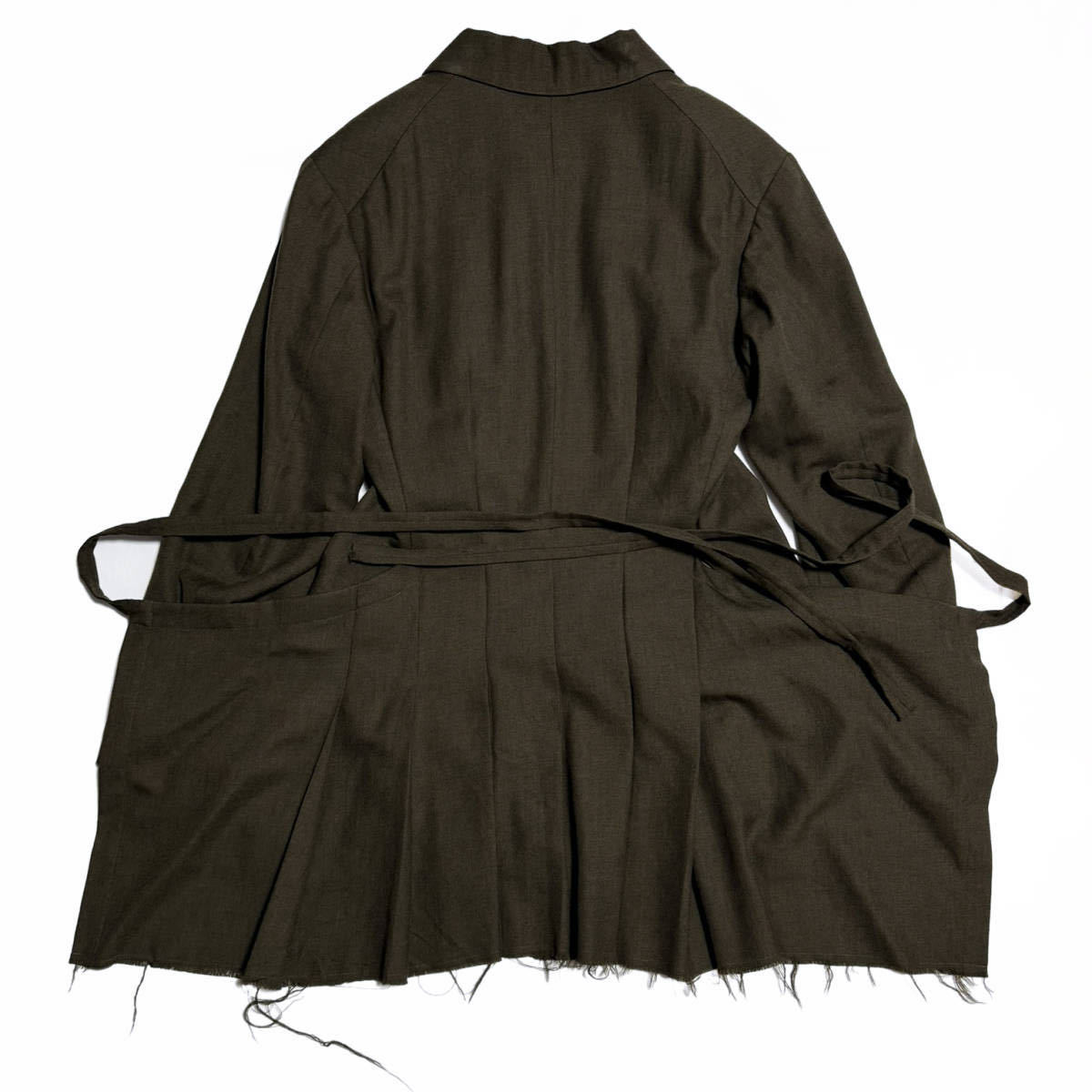 94AW 縮絨期 裁ち切り ジャケット 変形 巻きスカート コムデギャルソン 1994AW Archive Cut Off Jacket Wrap Skirt オムプリュスHOMME PLUS_画像、説明文の転載・加工、編集利用禁止。