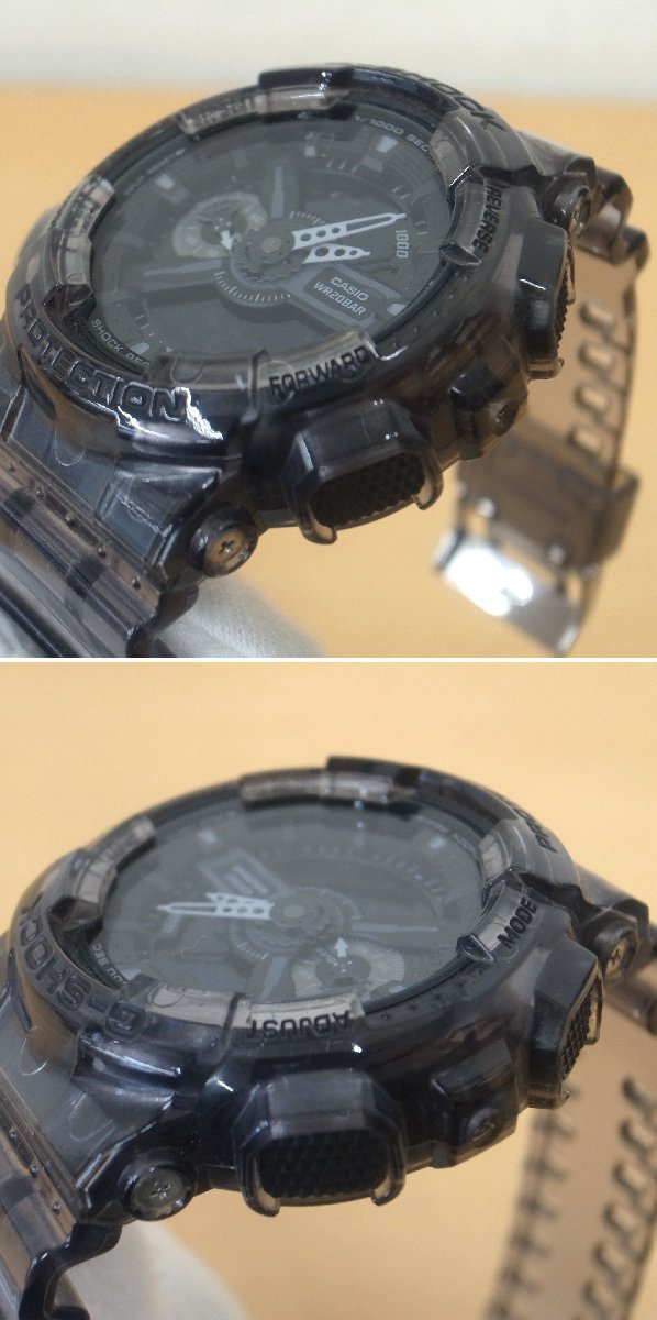 1180T　CASIO カシオ　G-SHOCK　GA-110SKE-8AJF　アナログ デジタル　アナデジ　クォーツ　メンズ腕時計　美品_画像7
