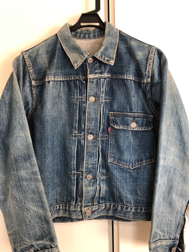 40's Levi's リーバイス 506xx ファースト 38 1st ヴィンテージ オリジナル デニム ジャケット Gジャン リペアなし ビックE 古着 藤原