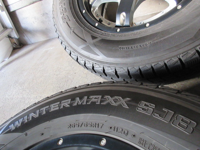 冬用+4WD&SUV用set!! レアマイスター LM (BP) (17x7,5+25 6H/139,7) バリ溝(DUNLOP SJ8) 265/65R17 ランクル プラド ハイラックス サーフ _画像5