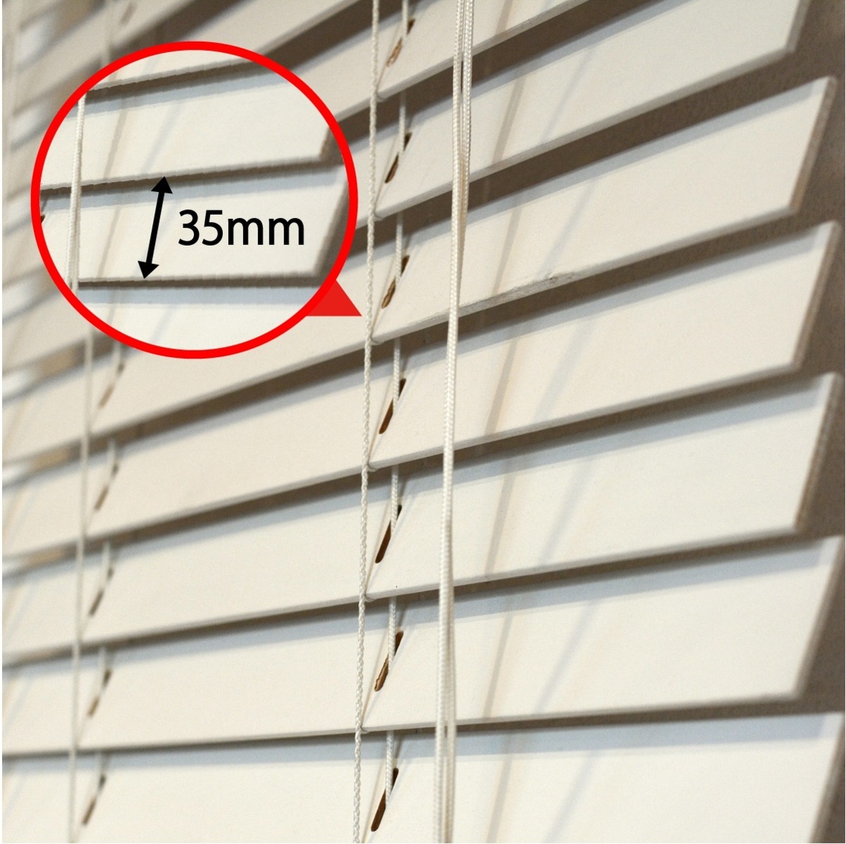 窓枠に合わせてサイズ加工が可能 高品質 木製 ウッド ブラインド オーダー可 スラット(羽根)幅35mm 幅121～130cm×高さ201～230cm_画像2