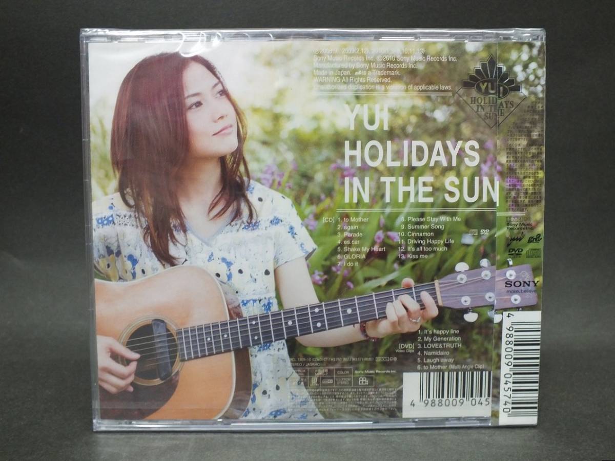 〇送料無料　新品未開封品　YUI HOLIDAYS IN THE SUN 初回生産限定盤 CD+DVD付_画像3