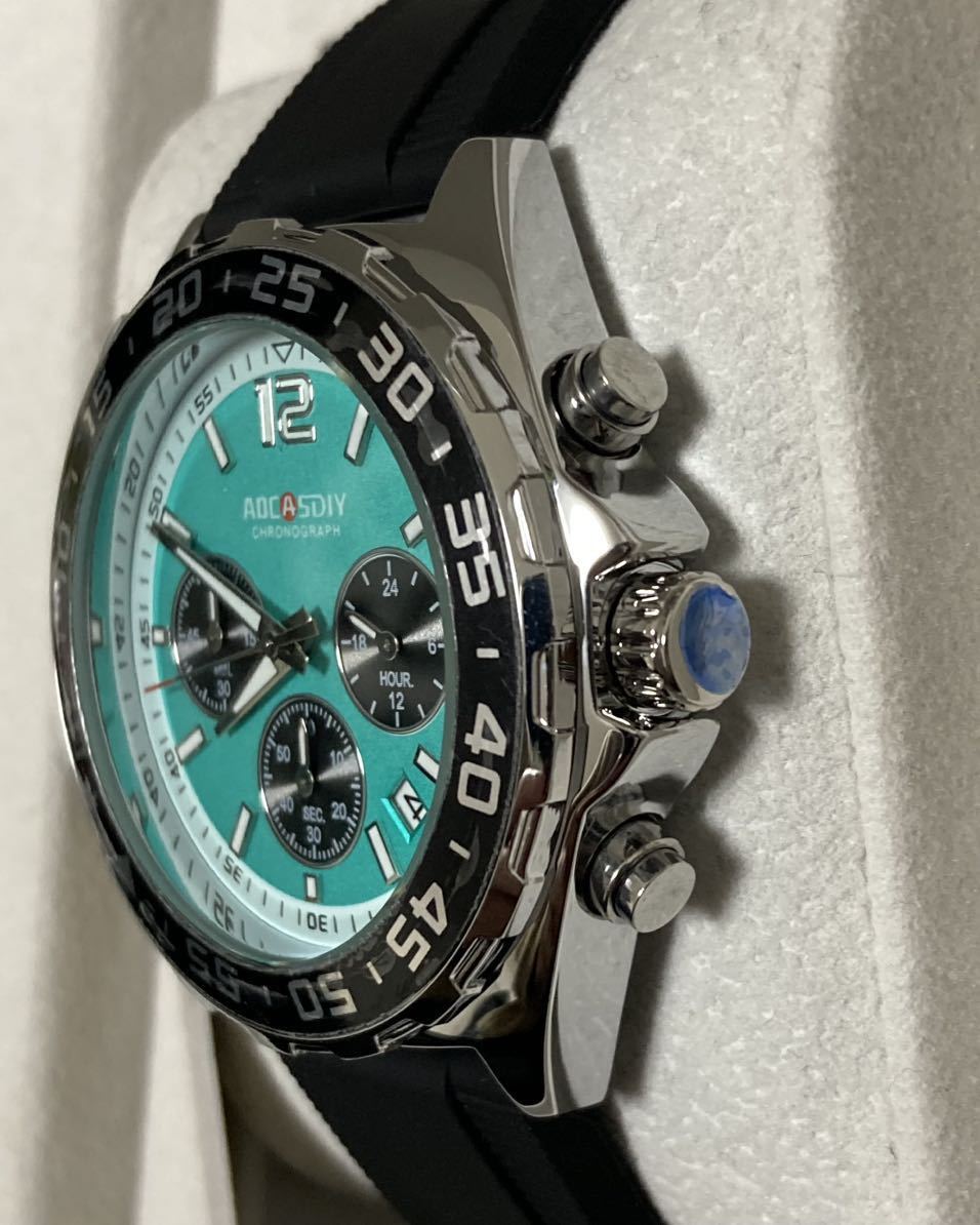 新作セール　メンズ腕時計 クォーツ クロノグラフ可動　ベゼル可動　サーフィン　スーツ　オマージュ　防水腕時計　1595高品質限定_画像5