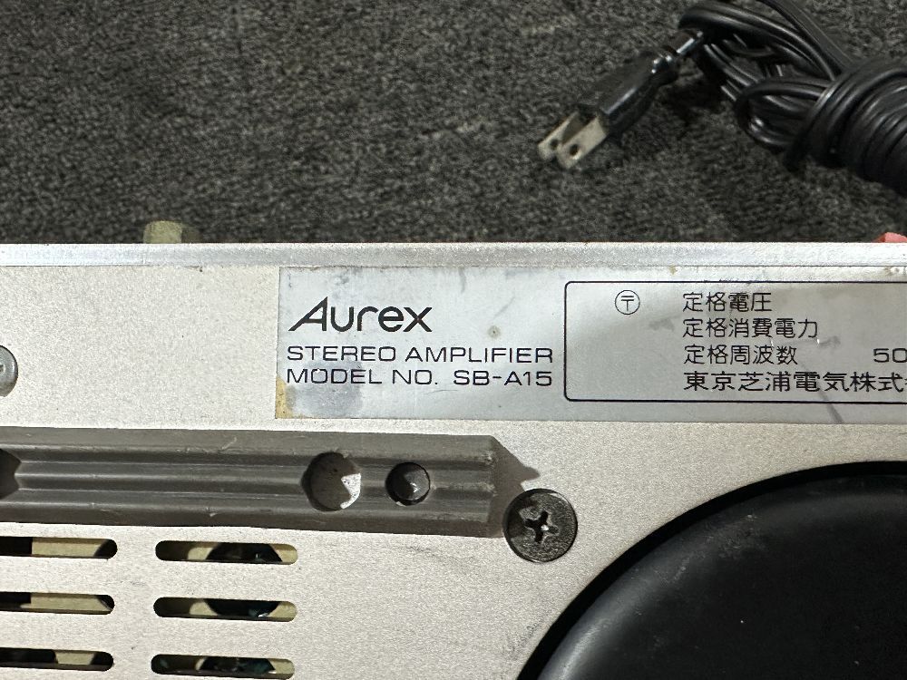 193●〇 Aurex SB-A15 プリメインアンプ & ST-T15 チューナーセット / オーレックス オーディオ機器 〇●_画像8