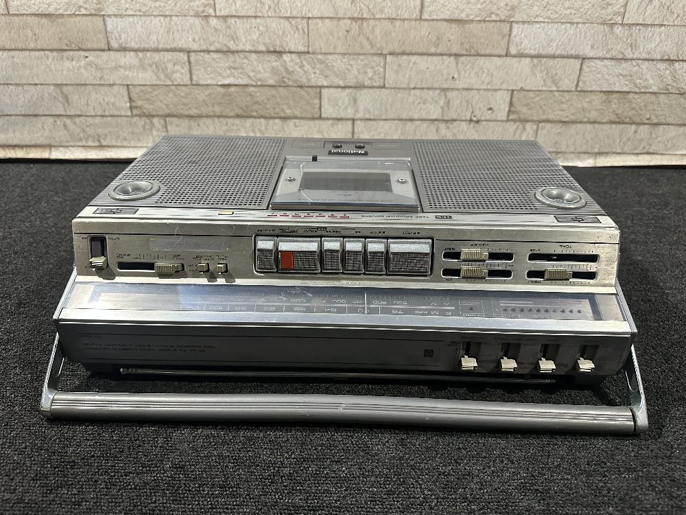 202*0 National RX-5300 FM/AM 2 band stereo radio cassette recorder / National antique Showa Retro radio-cassette 0*