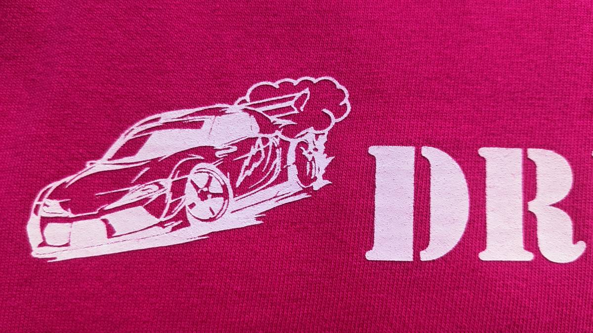 【MADSPEED】趣味Tシャツ ドリフト DRIFT ピンク 長袖 スープラ シルビア スカイライン ハチロク フェアレディＺ 180SX GRヤリス Lサイズ_画像3