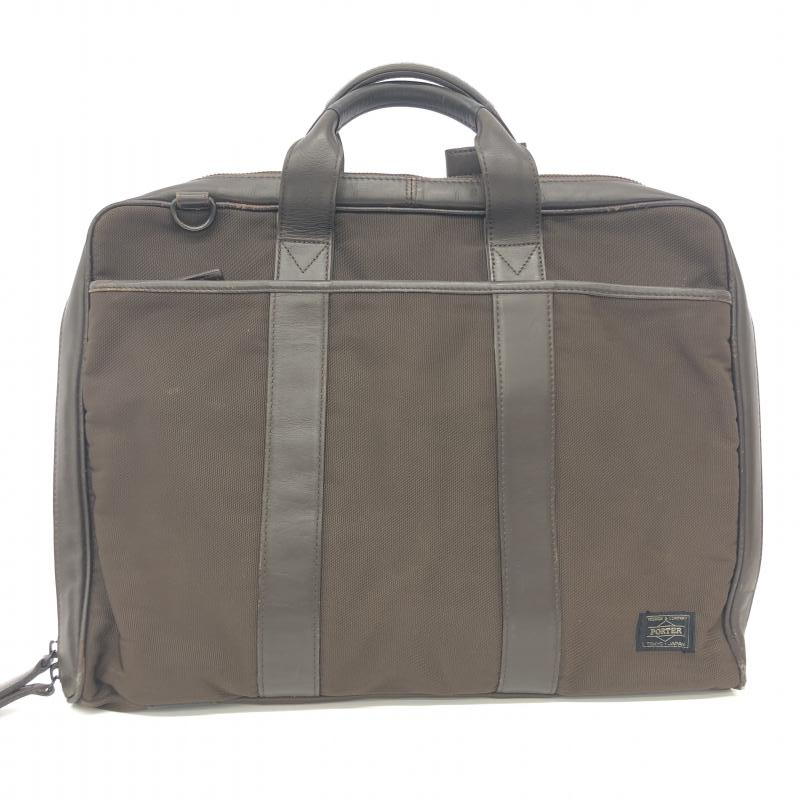 【中古】PORTER ブリーフバッグ　茶 ポーター　ショルダー欠品[240066135152]_画像1