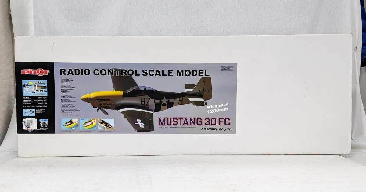 ＜未開封キット＞■OK模型 ムスタング30 FC 2ｓｔ 30-4st 50クラス ARFキット 全長1060mm 全幅1200ｍm■12662_画像1