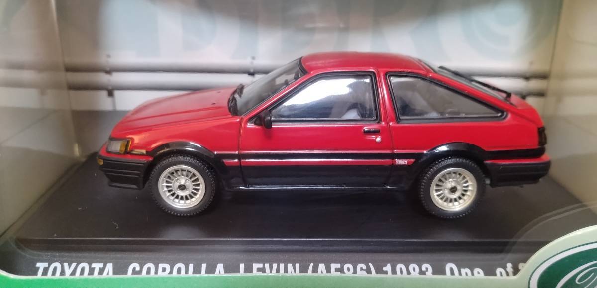 1/43 EBBRO エブロ TOYOTA COROLLA LEVIN トヨタ カローラ レビン AE86 2台セット_画像3