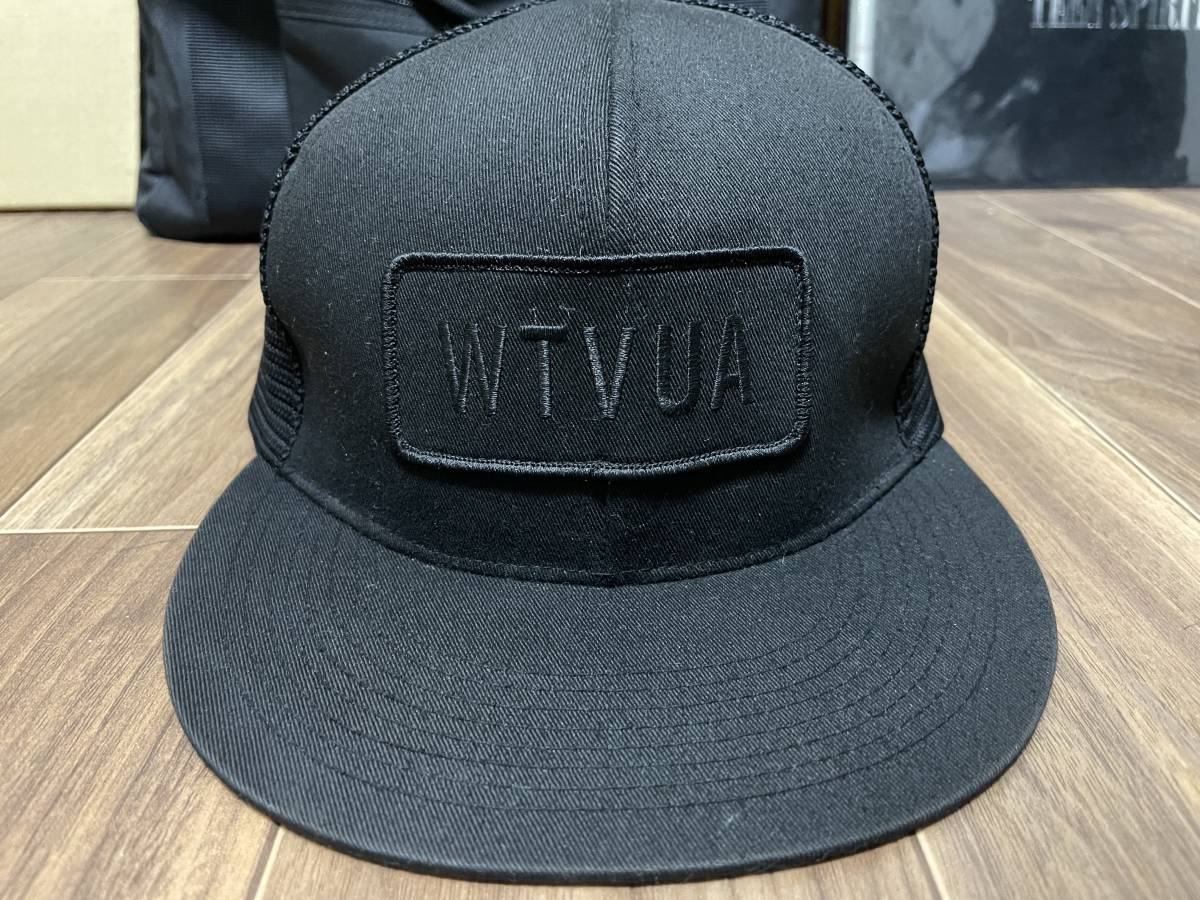 WTAPS 希少 メッシュキャップ / MILITIA 02 CAP. COTTON 黒 ブラック / ダブルタップス CAP アーカイブ 窪塚洋介 14AW 142MYDT-HT02 NEWERA_画像1