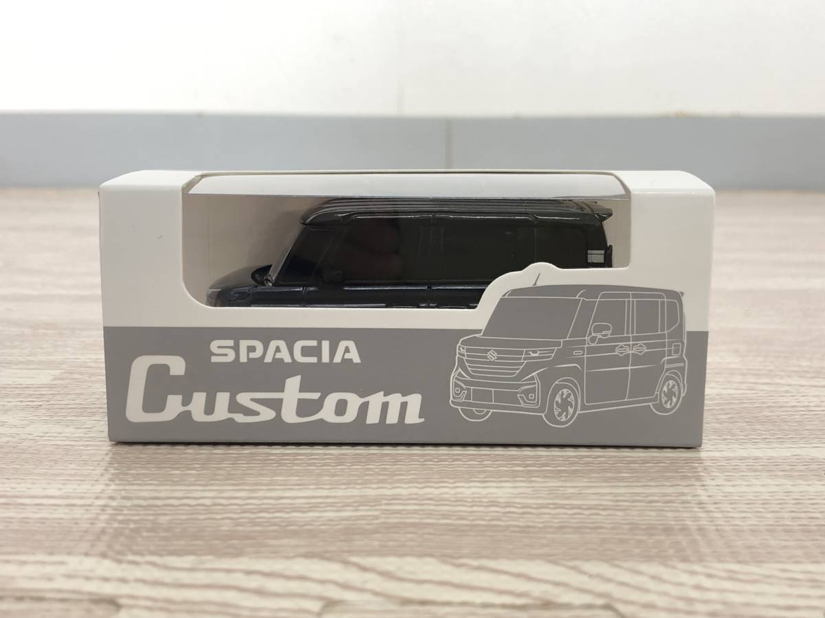 【未使用美品】スズキ スペーシアカスタム ノベルティ プルバックカー/ミニカー　インディゴブルーブラック2トーンルーフ【非売品】_画像2