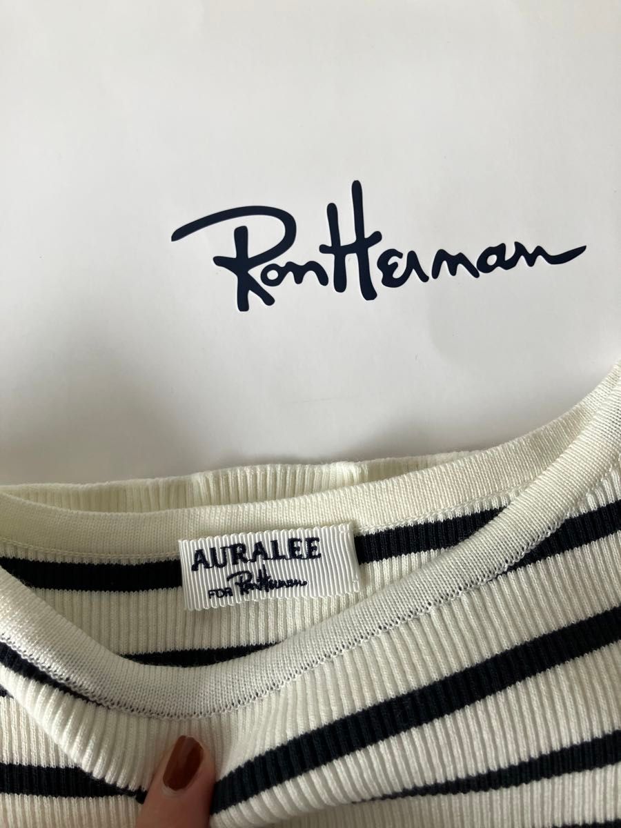 AURALEE ronherman ロンハーマン 別注 ギザボート ボーダー AURALEE ronherman ロンハーマン 別注 ギザボート ボーダー