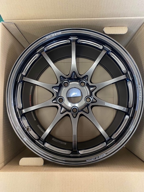 即納! チューナーサイズ! 新品未使用 RAYS VOLK RACING レイズ ボルクレーシング CE28 N-plus18×9.5J PCD120 5H +38 4本セット_画像2