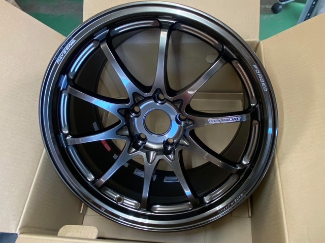 即納! チューナーサイズ! 新品未使用 RAYS VOLK RACING レイズ ボルクレーシング CE28 N-plus18×9.5J PCD120 5H +38 4本セット_画像3