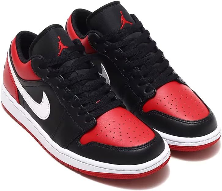 26cm●NIKE ナイキ エア ジョーダン 1 ロー AIR JORDAN 1 LOW 黒 赤 白 553558-066 スニーカー AJ_画像1