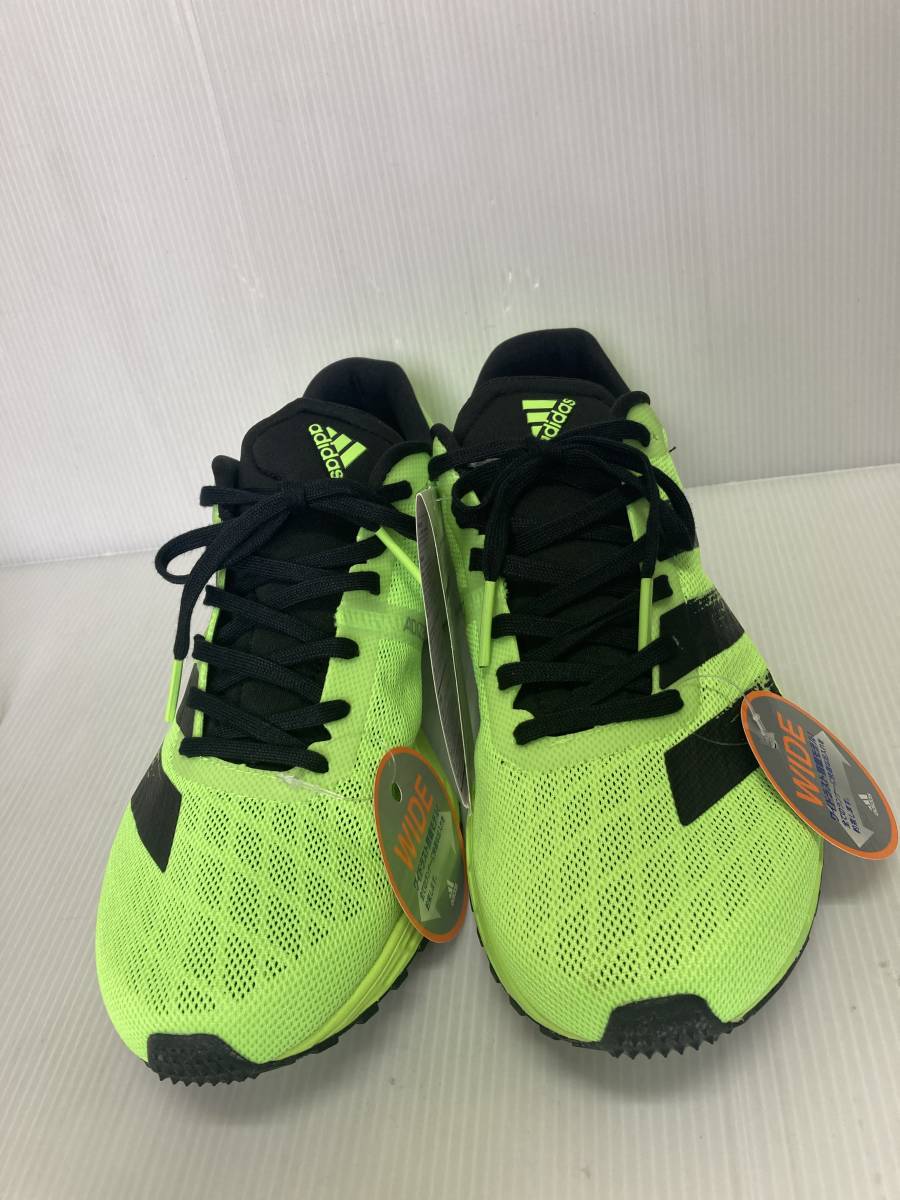 ●お買い得！adidas ランニングシューズ　adizero　RC　2　wide　FX4214　蛍光グリーン/ブラック　26.0㎝　マラソンや軽い運動に最適！_画像10