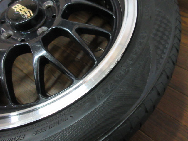 【送料無料・税込み】BBS RG-F 15in5.5J+45 4穴PCD100 BS レグノGR レジェーラ 165/55R15 軽カー ローダウンカスタム_画像5