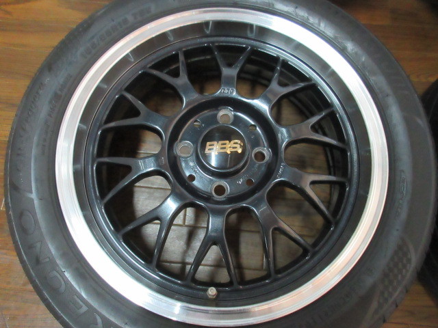 【送料無料・税込み】BBS RG-F 15in5.5J+45 4穴PCD100 BS レグノGR レジェーラ 165/55R15 軽カー ローダウンカスタム_画像4