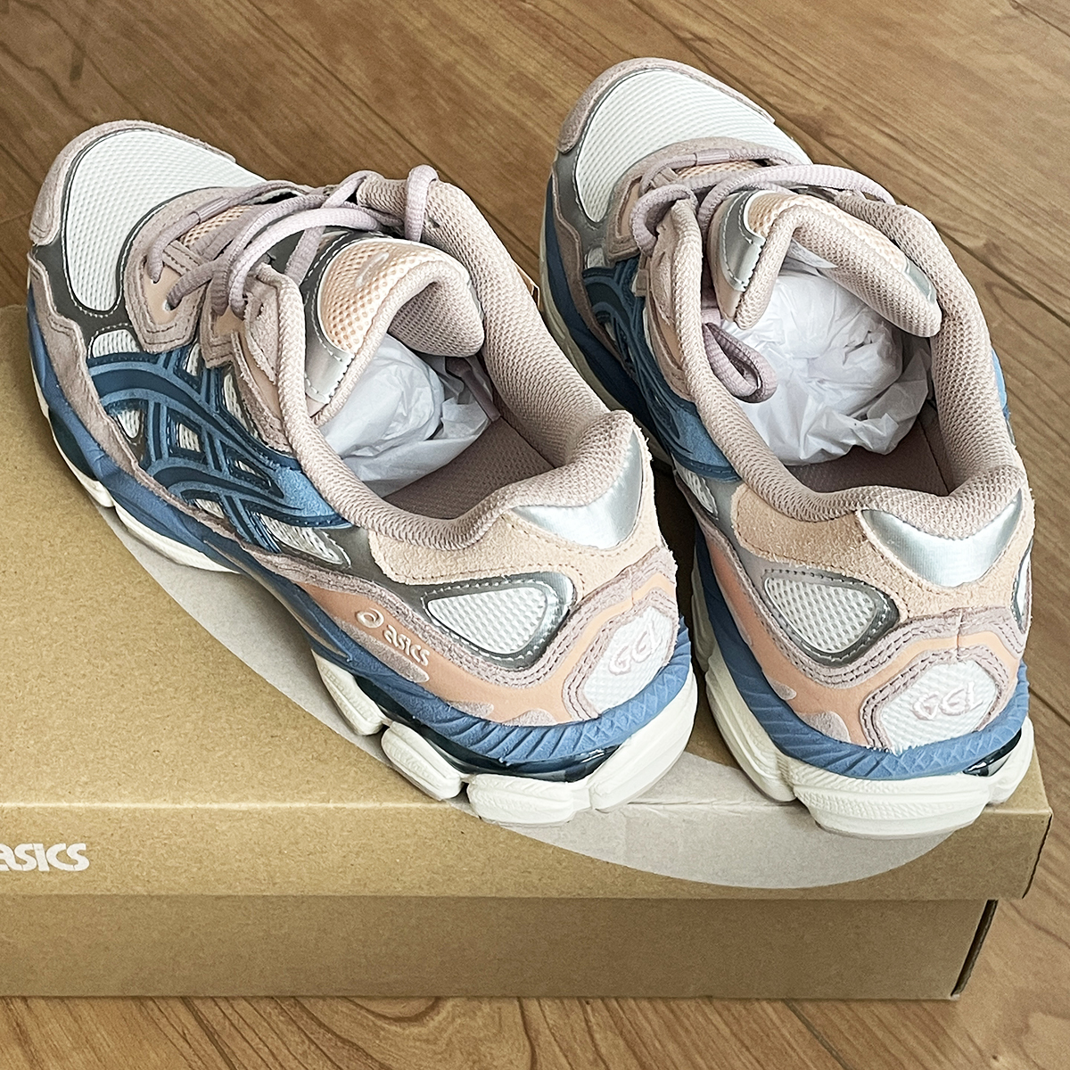 新品 ASICS GEL NYC WOMEN 25 75cm US9 ピンク ブルー ゲル GEL 新品 ASICS GEL NYC WOMEN 25 75cm US9 ピンク ブルー ゲル GEL