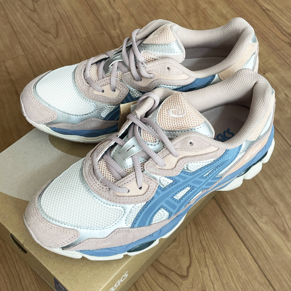 新品 ASICS GEL NYC WOMEN 25 75cm US9 ピンク ブルー ゲル GEL 新品 ASICS GEL NYC WOMEN 25 75cm US9 ピンク ブルー ゲル GEL