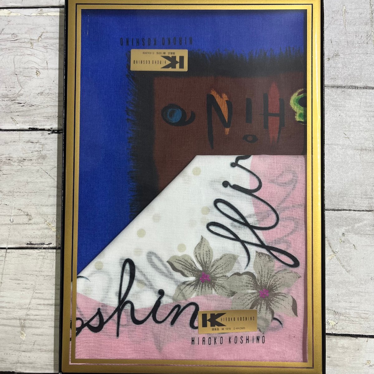 =M= HIROKO KOSHINO スカーフ バンダナ 10個セット 綿100パーセント ジュンコ コシノ 国産品 C-KN2400 =B-230910