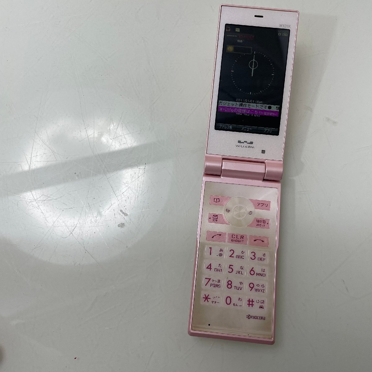 ΣMΣ WELLCOM WX01K ガラケー 中古品 ウィルコム 懐かしい ΣK-230606_画像2